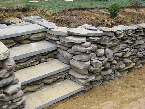 Promesa soporte Estadístico Cómo construir un muro de piedra en el patio o jardín - Albañiles