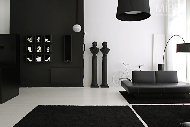 Ventajas de usar blanco y negro en la decoración de la casa - Albañiles